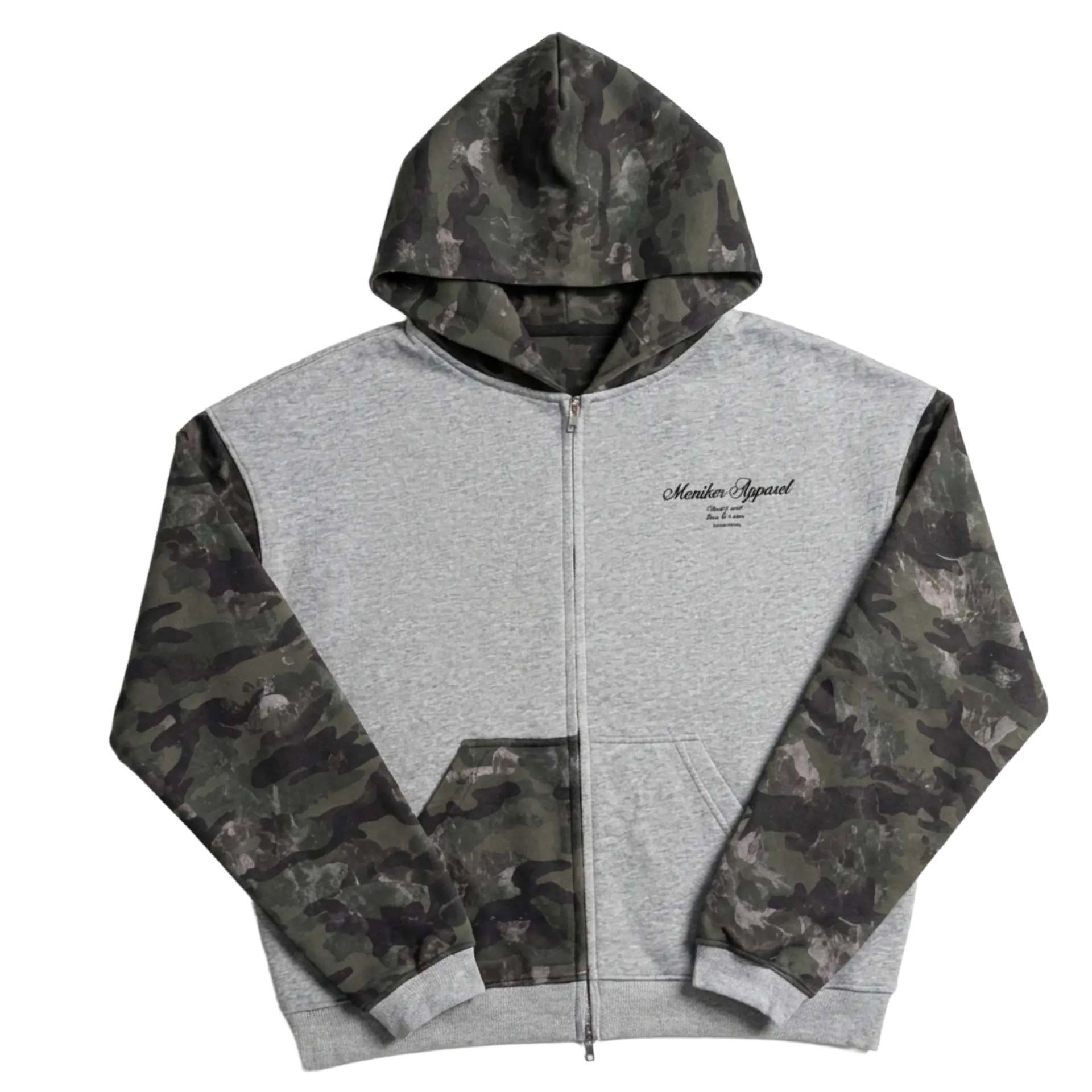 Camo Patch Work Hoodie